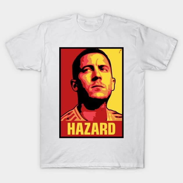 Hazard - Belgium T-Shirt by DAFTFISH